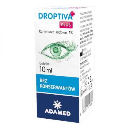 Droptiva Plus 1%, krople nawilżające do oczu, 10ml