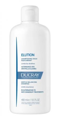 Ducray Elution, delikatny szampon przywracający równowagę skórze głowy, 400ml