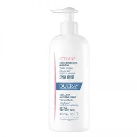 Ducray Ictyane, krem odżywczy do skóry suchej i bardzo suchej, 400ml