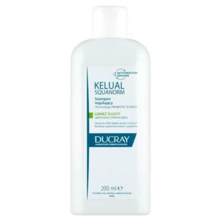 Ducray Kelual SQUANORM, szampon regulujący, łupież tłusty, 200ml