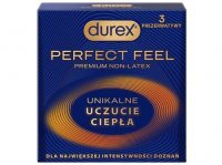 Durex, prezerwatywy bezlateksowe Perfect Feel, 3 sztuki