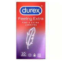 Durex, prezerwatywy lateksowe Feeling Extra, 10 sztuk
