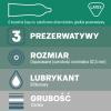 Durex, prezerwatywy lateksowe Invisible Close Fit, dopasowane, super cienkie, nawilżane, 3 sztuki informacje