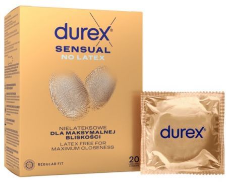 Durex, prezerwatywy nielateksowe Sensual, 20 sztuk