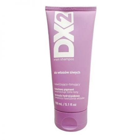 DX2, nawilżająco-tonujący szampon do włosów siwych, dla mężczyzn, 150ml