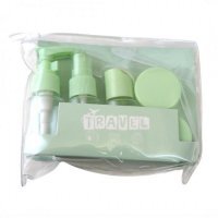 Ecarla, zestaw pojemników podróżnych, zielony, 1 opakowanie