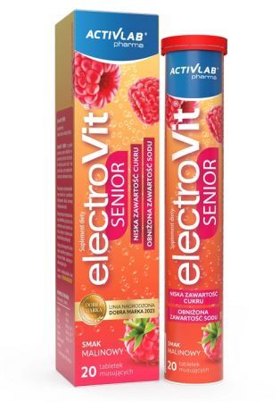ElectroVit Senior, smak malinowy, 20 tabletek musujących