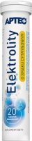 Elektrolity Apteo, smak cytrynowy, 20 tabletek musujących