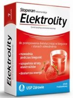 Elektrolity, proszek, smak truskawkowy, 7 saszetek