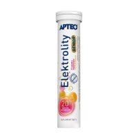 Elektrolity Senior Apteo, smak malinowo-cytrynowy, 20 tabletek musujących