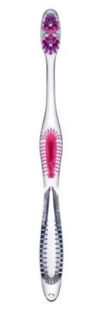 Elgydium Diffusion, szczoteczka do zębów z powierzchnią do czyszczenia języka, soft, 1 sztuka