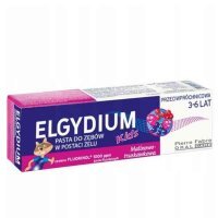Elgydium Kids, pasta do zębów, dla dzieci w wieku 3-6 lat, smak czerwone owoce, 50ml