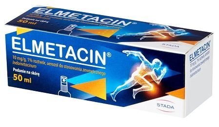 Elmetacin 10mg/g, aerozol do stosowania na skórę, 50ml