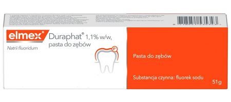 Elmex Duraphat 1,1% w/w, pasta do zębów, 51g