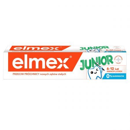 Elmex Junior, pasta do zębów dla dzieci, od 6-12 lat, 75ml