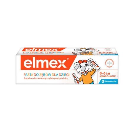 Elmex, pasta do zębów dla dzieci, od urodzenia do 6 lat, 50ml