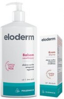 Eloderm, balsam nawilżający, do skóry suchej i atopowej, od urodzenia, 400ml + krem aktywny 75ml w prezencie