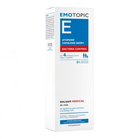 Emotopic Bacteria Control, balsam medical do ciała, od 4 miesiąca życia, 200ml