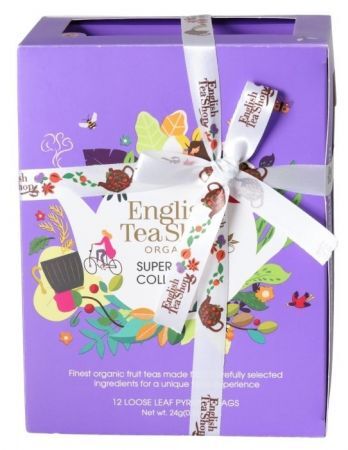 English Tea Shop Organic, Super Fruits, zestaw herbatek, 12 sztuk
