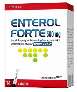 Enterol Forte 500mg, proszek, 14 saszetek
