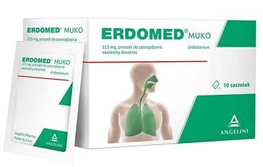 Erdomed Muko 225mg, proszek, 10 saszetek