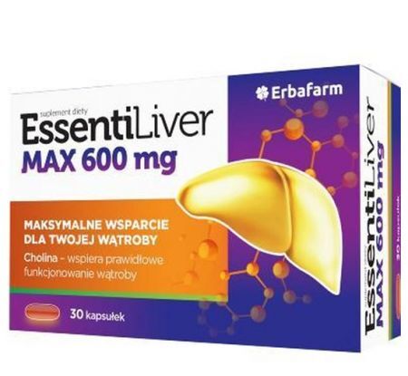 EssentiLivert Max 600mg, 30 kapsułek