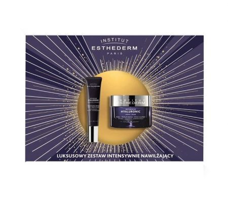 Esthederm Intensive Hyaluronic, krem do twarzy, 50ml + przeciwzmarszczkowe serum pod oczy, 15ml