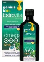 EstroVita Genius Kids, płyn dla dzieci po 3 roku życia, smak cytrynowy, 150ml