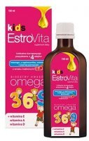 EstroVita Kids, płyn dla dzieci od 3 roku życia, smak malinowy, 150ml