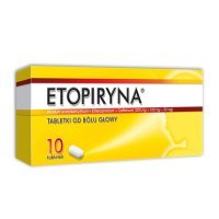 Etopiryna (300mg+100mg+50mg), tabletki od bólu głowy, 10 tabletek