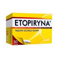 Etopiryna (300mg+100mg+50mg), tabletki od bólu głowy, 30 tabletek