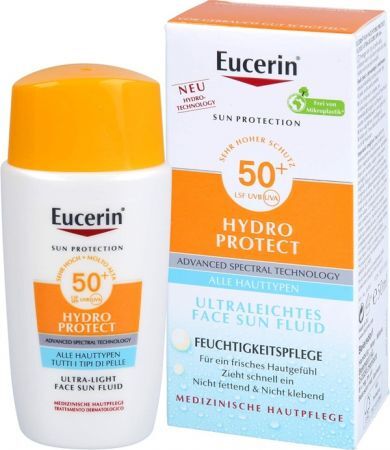 Eucerin Sun Hydro Protect, ultralekki nawilżający fluid ochronny, SPF 50+, 50ml