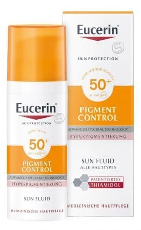 Eucerin Sun Protection Pigment Control, fluid ochronny przeciw przebarwieniom, SPF 50+, 50ml