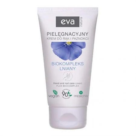 Eva Natura, krem pielęgnacyjny do rąk i paznokci, biokompleks lniany, 75ml