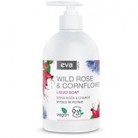 Eva Natura, mydło w płynie, dzika róża i chaber, 500ml