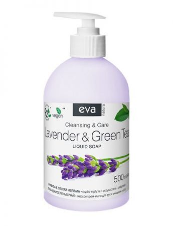 Eva Natura, mydło w płynie, lawenda i zielona herbata, 500ml