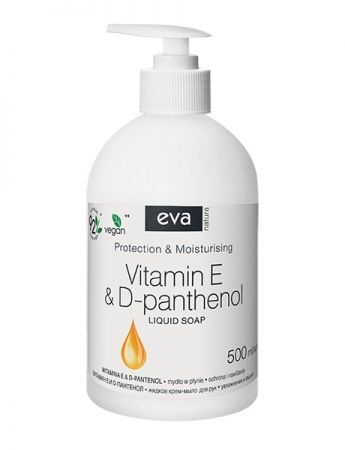 Eva Natura, mydło w płynie, witamna E i d-panthenol, 500ml