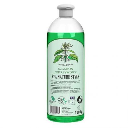 Eva Natura Style, szampon pokrzywowy, włosy przetłuszczające się, 1000g