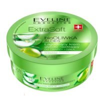Eveline Extra Soft, łagodzący krem głęboko nawilżający do twarzy i ciała, Bio oliwka i aloes, 200ml