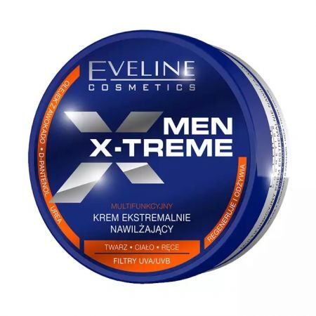 Eveline, Men X-Treme, multifunkcyjny krem ekstremalnie nawilżający, twarz, ciało, ręce, 200ml
