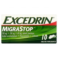 Excedrin MigraStop (250mg+250mg+65mg), 10 tabletek