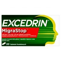 Excedrin MigraStop (250mg+250mg+65mg), 20 tabletek
