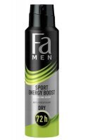 FA Men, dezodorant w sprayu dla mężczyzn, Sport Energy Boost, 150ml