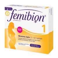 Femibion 1, Wczesna ciąża 1-12 tydzień, 28 tabletek