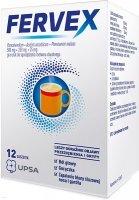 Fervex (500mg+200mg+25mg), granulat do sporządzania roztworu doustnego, 12 saszetek