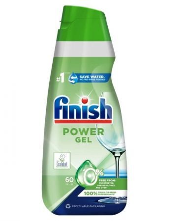 Finish Power Gel 0%, żel do zmywarki, 900ml