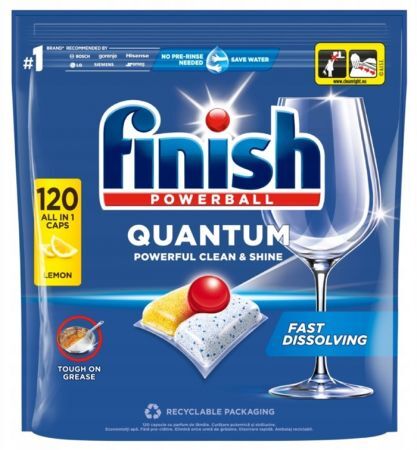 Finish Quantum Lemon, kapsułki do zmywarek, 120 sztuk