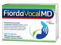 Fiorda Vocal MD, smak owoców leśnych, 30 pastylek do ssania