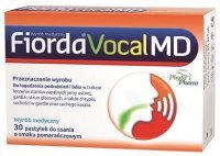 Fiorda Vocal MD, smak pomarańczowy, 30 pastylek do ssania