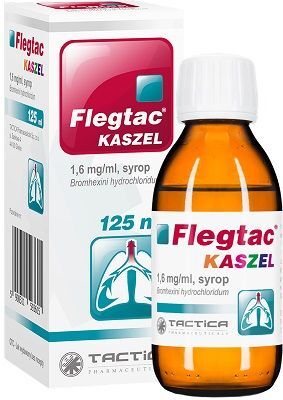 Flegtac Kaszel 1,6mg/ml, syrop, dla dorosłych i dzieci po 2 roku życia, 125ml